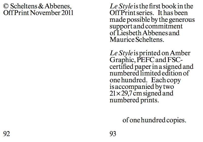 LAST EDITION ! - Le Style book + 2 edition prints